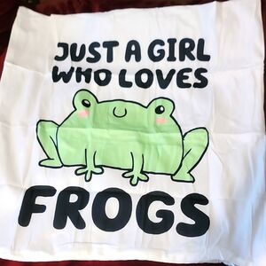 Frog Lovers Pillow Cover